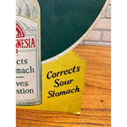 Vintage 1920s Milk of Magnesia A.D.S. Advertising Store Display Sign Easelback