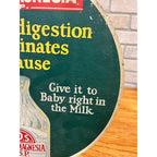 Vintage 1920s Milk of Magnesia A.D.S. Advertising Store Display Sign Easelback