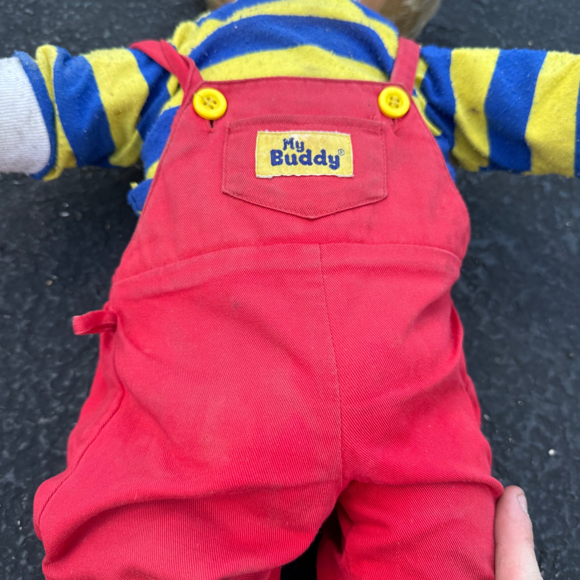 Vintage My Buddy Doll Hasbro Original Outfit Blue Eyed Blonde Hair 23"