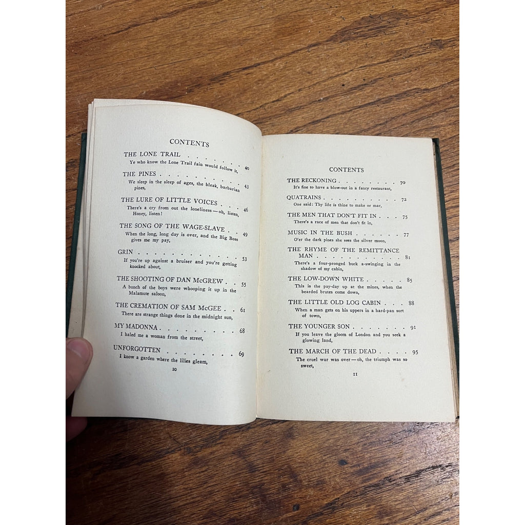 Vintage Hardcover Book The Spell of the Yukon & Other Verses By Robert W. Service Copyright 1907