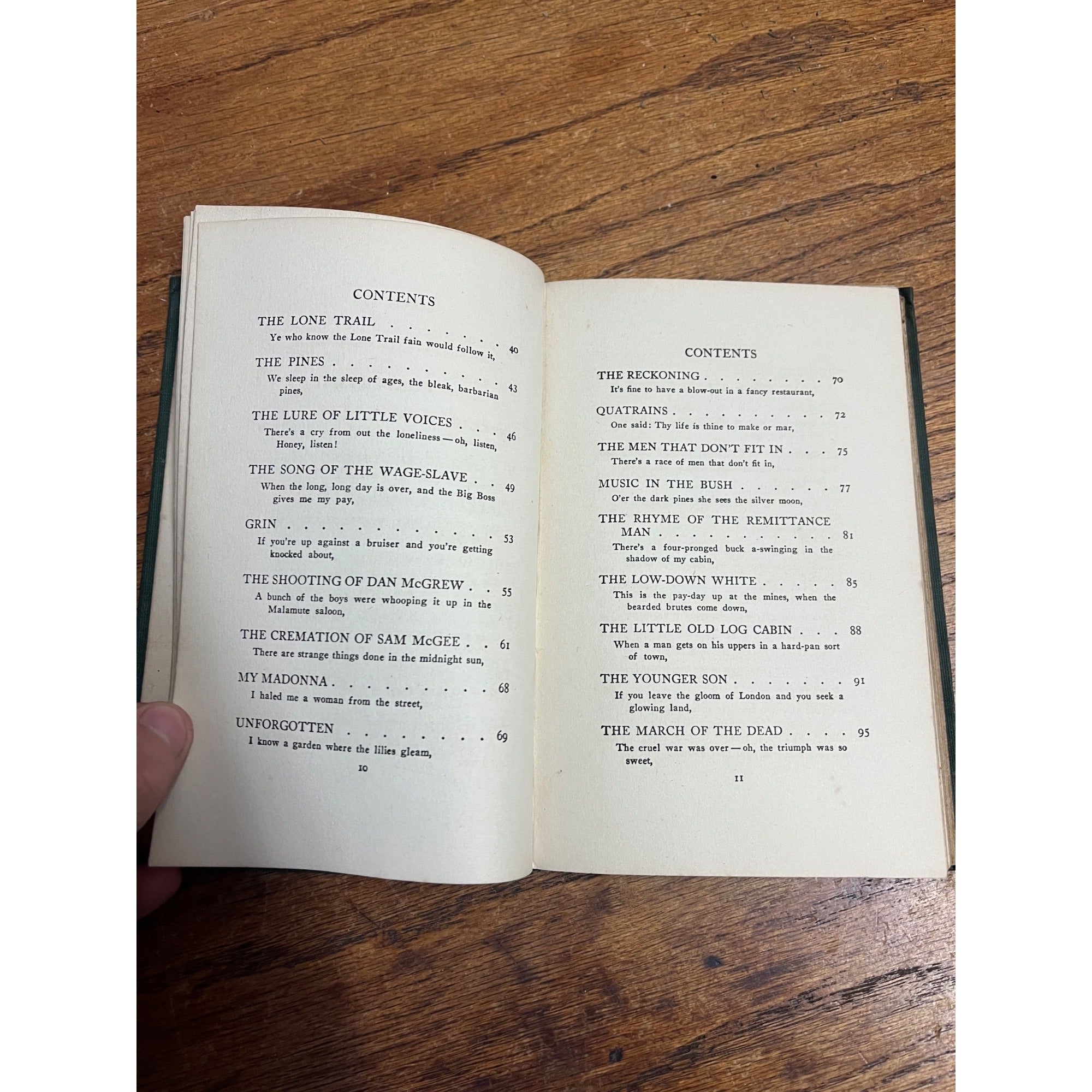 Vintage Hardcover Book The Spell of the Yukon & Other Verses By Robert W. Service Copyright 1907