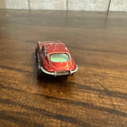 Vintage Johnny Lightning Redline Cars: Red Custome XKE + Dark Purple Dragster