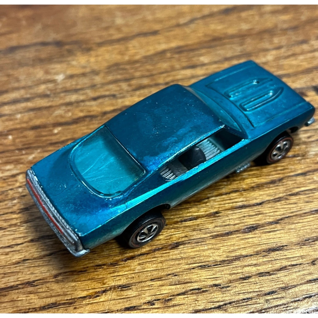 Vintage Hot Wheels Redline 1967 Aqua Custom Barracuda  -- NEAR MINT