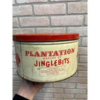 Vintage Plantation Chocolate Co Red And White Tin 10lb Size Chocolate Danties