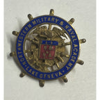 Vintage Northwestern US Military & Naval Academy Lake Geneva Wisconsin Badge Pin