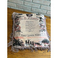 WWII US Army Fort Lewis WA Sweetheart Silk Pillow Case Home Front Souvenir 1940s