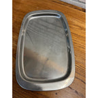 Vintage 1960s MCM Stainless Steel Serving Tray Platter Old Hall 15.5" by 9.5"