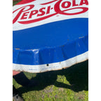 Vintage Stout Pepsi Cola Bottle Cap Sign Metal Advertising 1963