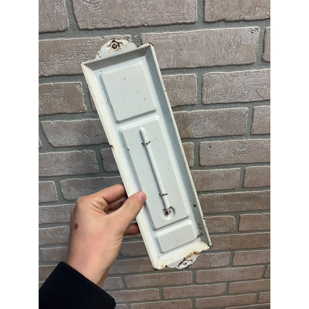 Vintage  Mobil Oil Shefond Campbellsport WI Advertising Thermometer Sign