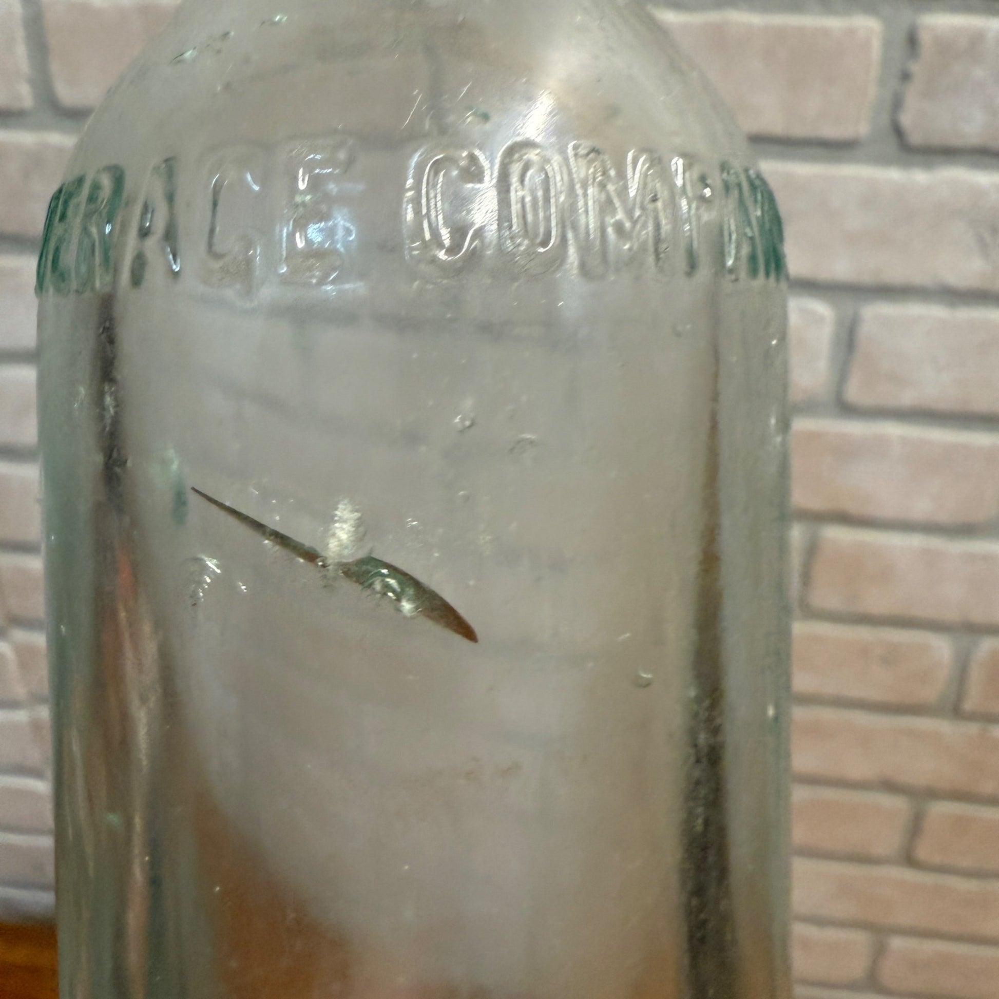 Vintage Jung Beverage Co - Random Lake Wis Prohibition Soda Bottle 7-1/2oz Beer