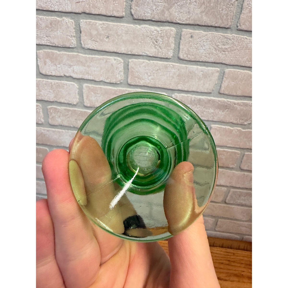 Rare1920s Art Deco Green Uranium Vaseline Glass Creamer Pitcher DC Jenkins Glass