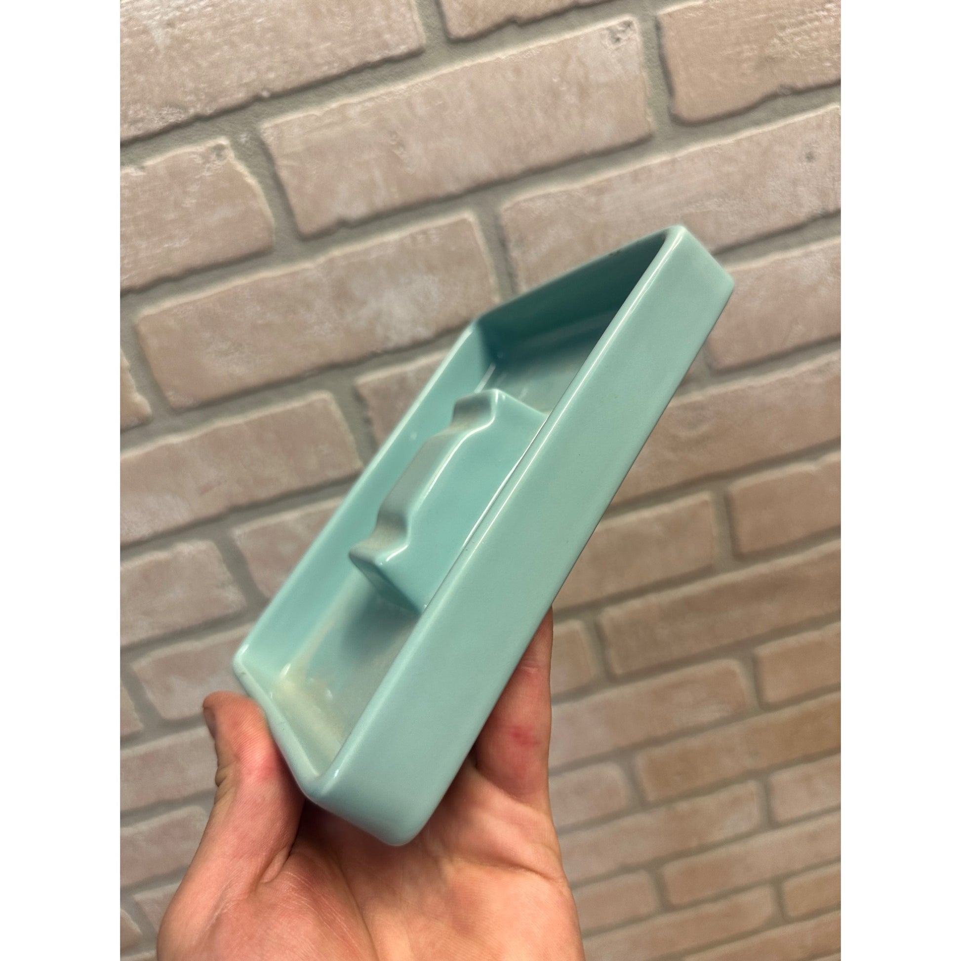 Vintage 1960s Kohler Company Porcelain Blue MCM Mid-Century Ashtray Wisconsin