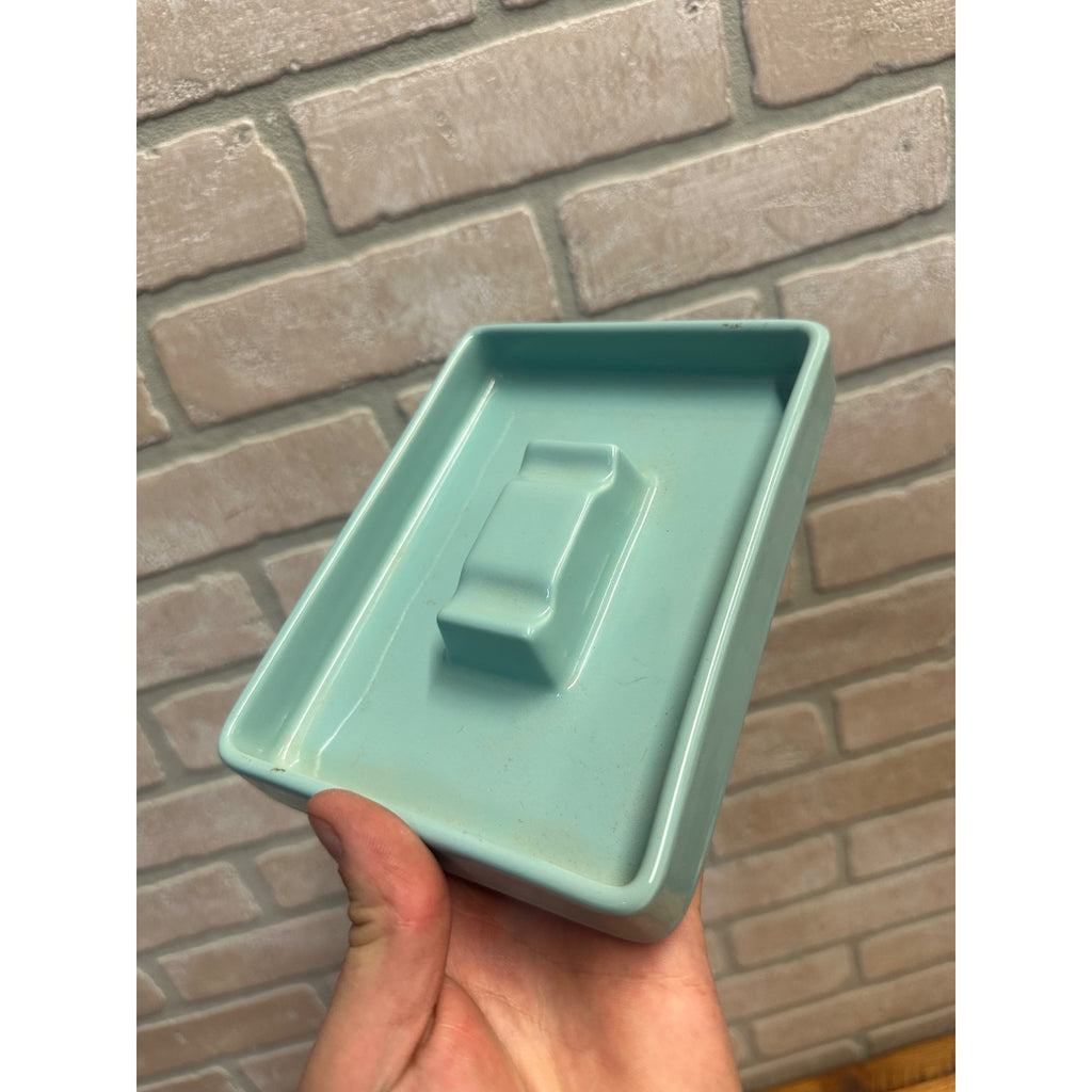 Vintage 1960s Kohler Company Porcelain Blue MCM Mid-Century Ashtray Wisconsin