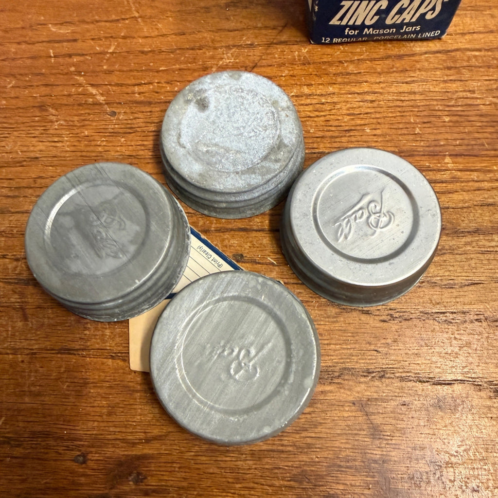 Vintage Lot Zinc Ball Jar Lids & Rubbers Fruit Jar Replacement 27 in total