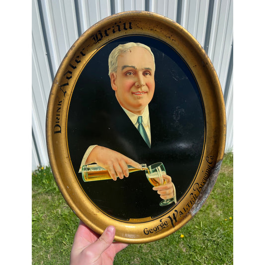 Pre-Prohibition Adler Brau Walter Brewing Appleton Wisconsin Beer Tray