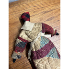 Primitive Style Black African American Folk Art Rag Doll Handmade Vintage