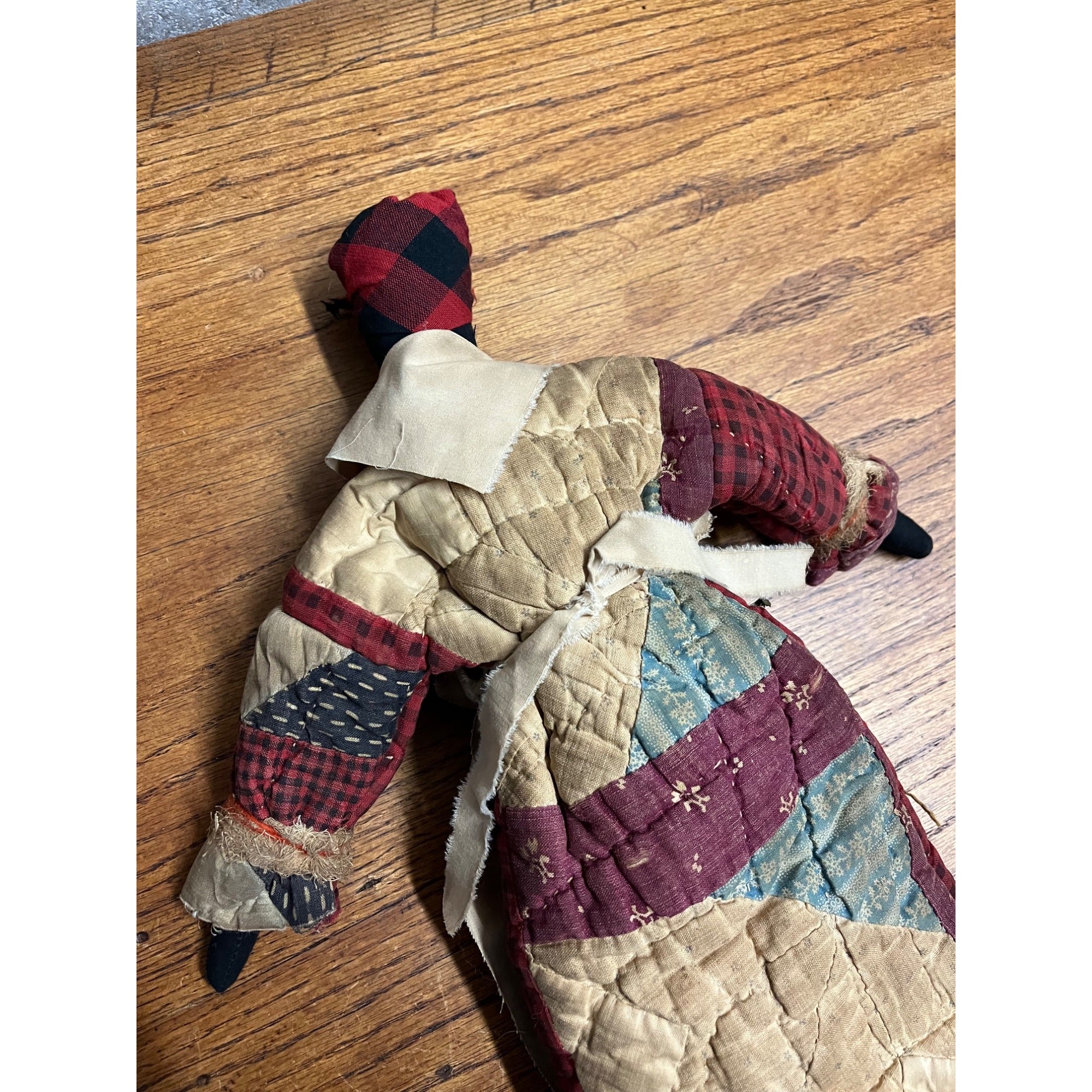 Primitive Style Black African American Folk Art Rag Doll Handmade Vintage