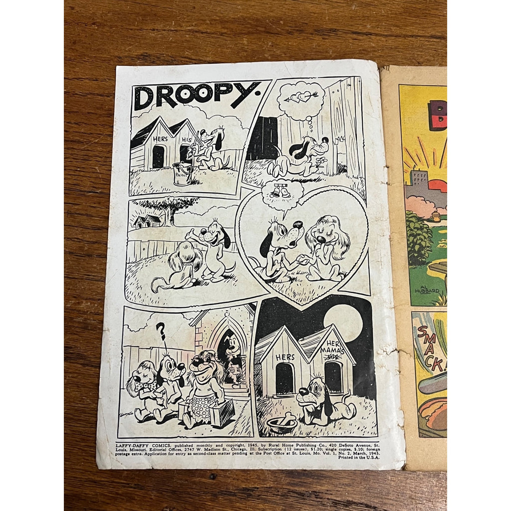 Laffy -Daffy Comics #2 March 1945 Rural Home Publishing