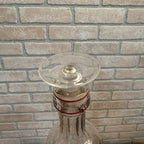 Vintage Mid Century 1970s Glass Decanter Fox Hunt Horse & Hound Dogs Barware