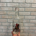 Vintage Mid Century 1970s Glass Decanter Fox Hunt Horse & Hound Dogs Barware
