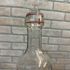 Vintage Mid Century 1970s Glass Decanter Fox Hunt Horse & Hound Dogs Barware