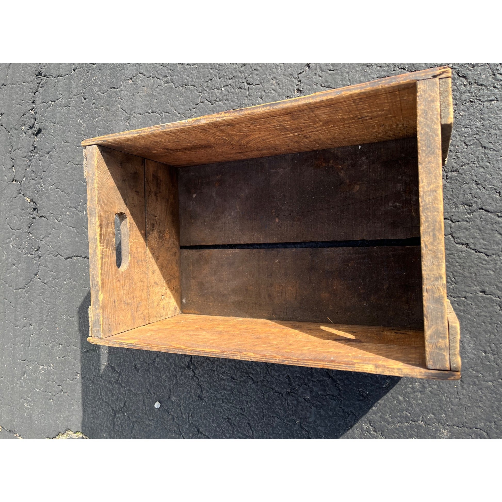 Vintage 1920s E.L. Husting's Soda Pop Wooden Crate Case Milwaukee Wis WI
