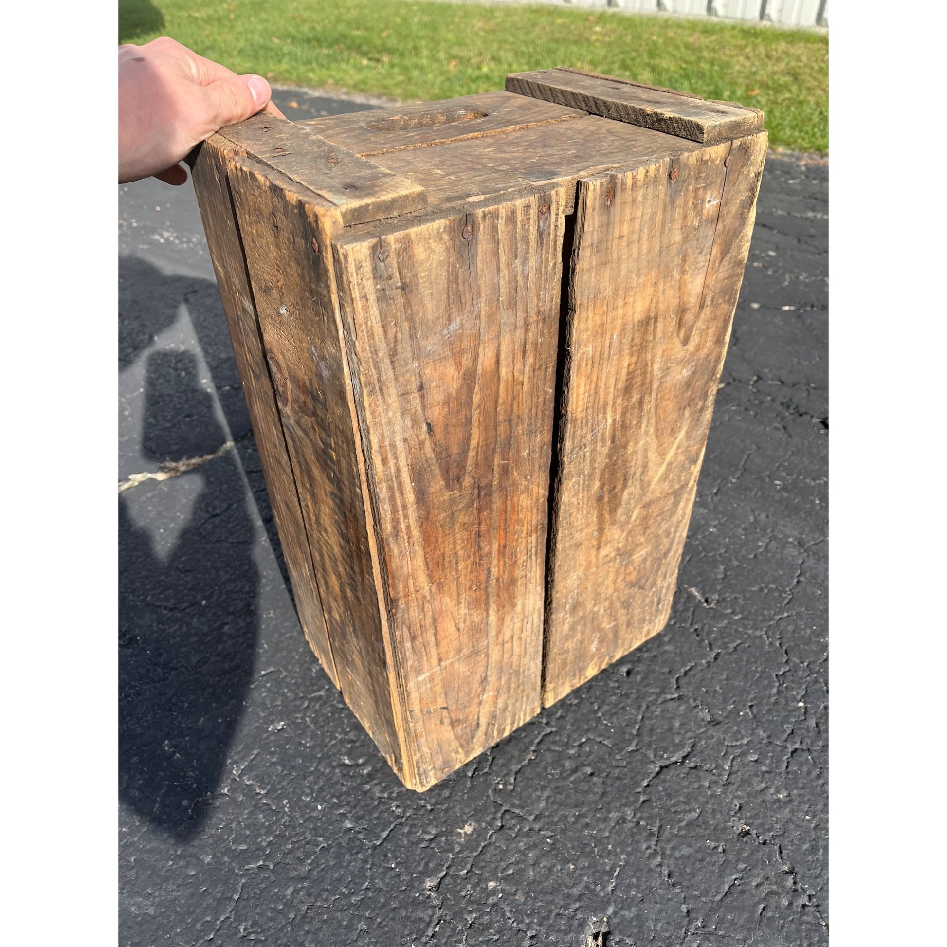 Vintage 1920s E.L. Husting's Soda Pop Wooden Crate Case Milwaukee Wis WI