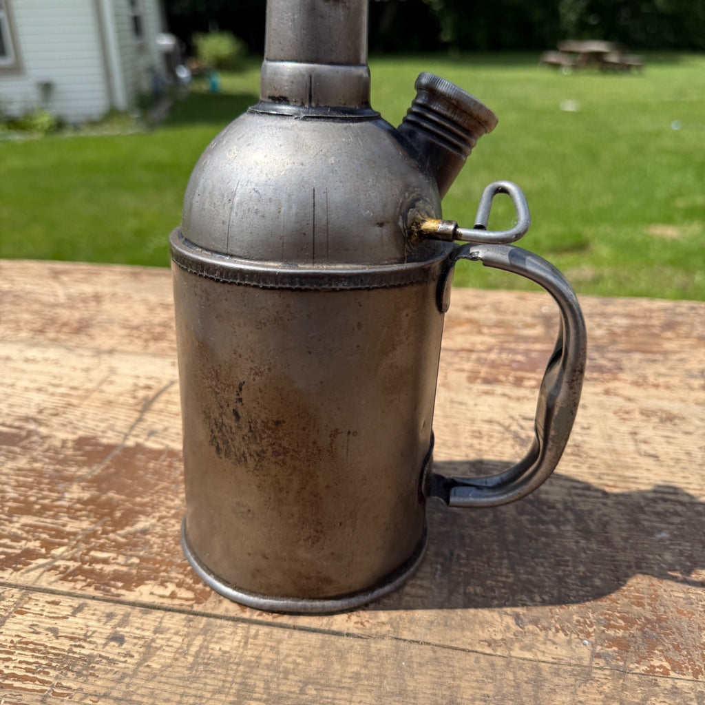 Antique Vintage Railroad Engineer Train Oiler Can Longneck Spout 25" Tall