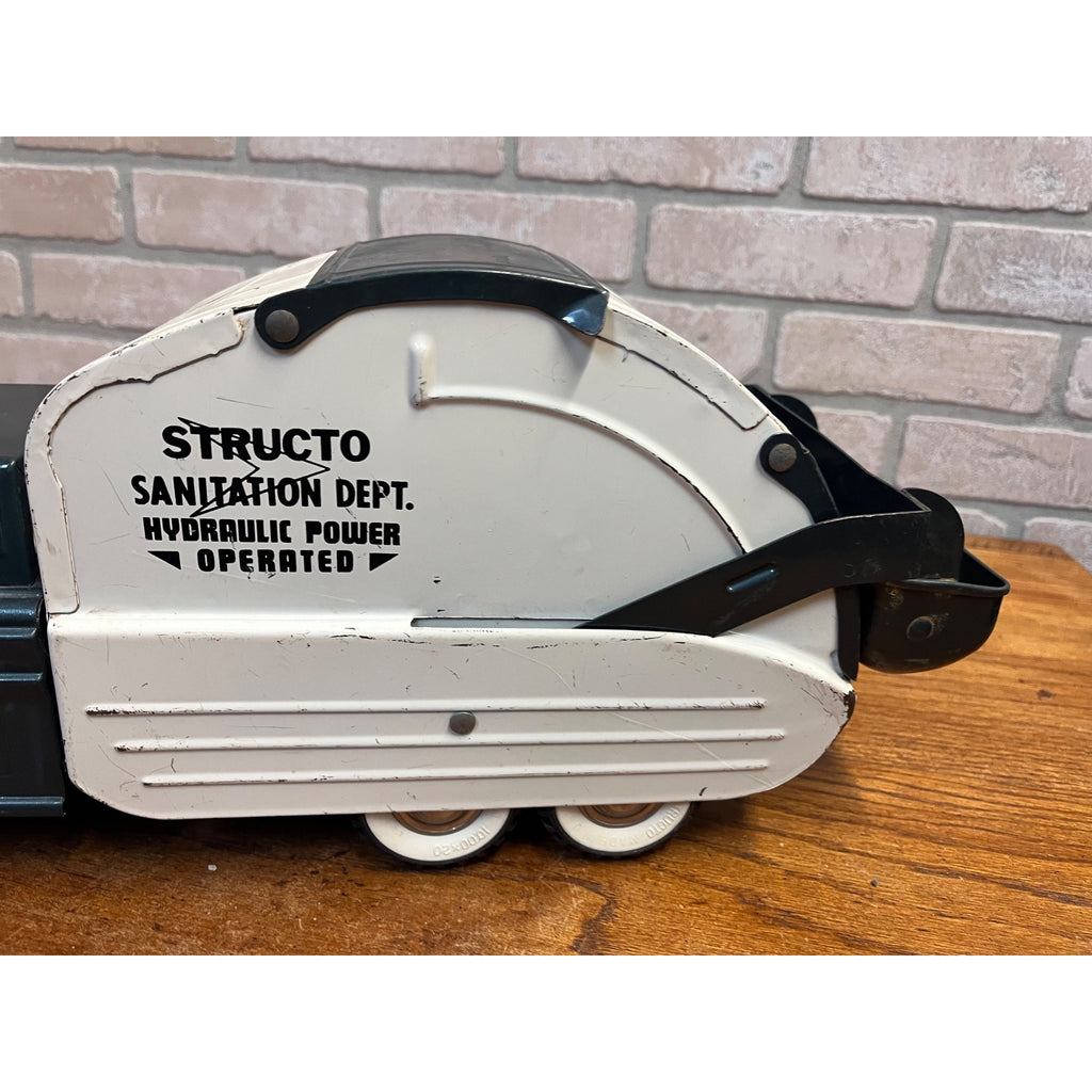 Vintage Structo Sanitation Dept. Pressed Steel Garbage Waste Truck Toy