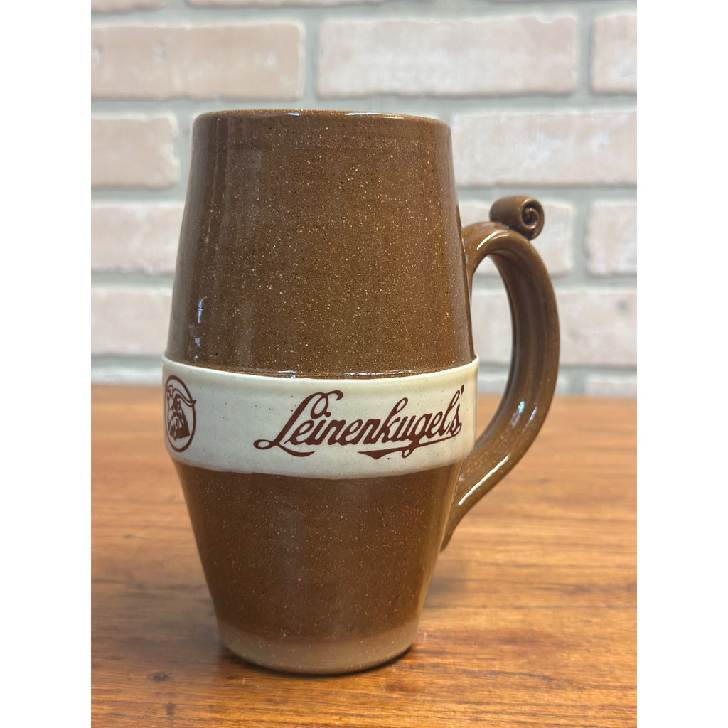 Vintage 1985 Leinenkugel Beer Stein Mug Thomas Dunn County Pottery Limited Edition