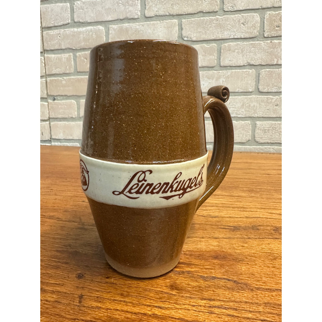 Vintage 1985 Leinenkugel Beer Stein Mug Thomas Dunn County Pottery Limited Edition