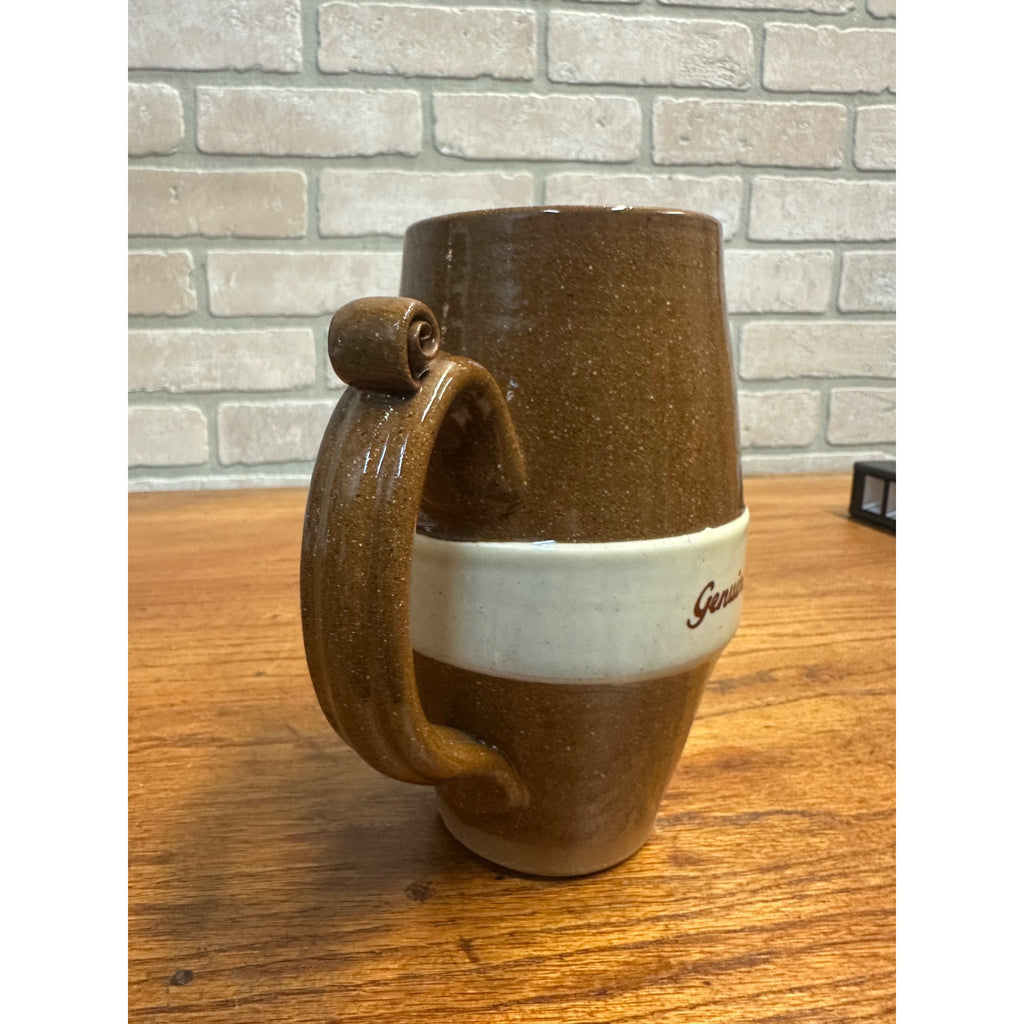 Vintage 1985 Leinenkugel Beer Stein Mug Thomas Dunn County Pottery Limited Edition