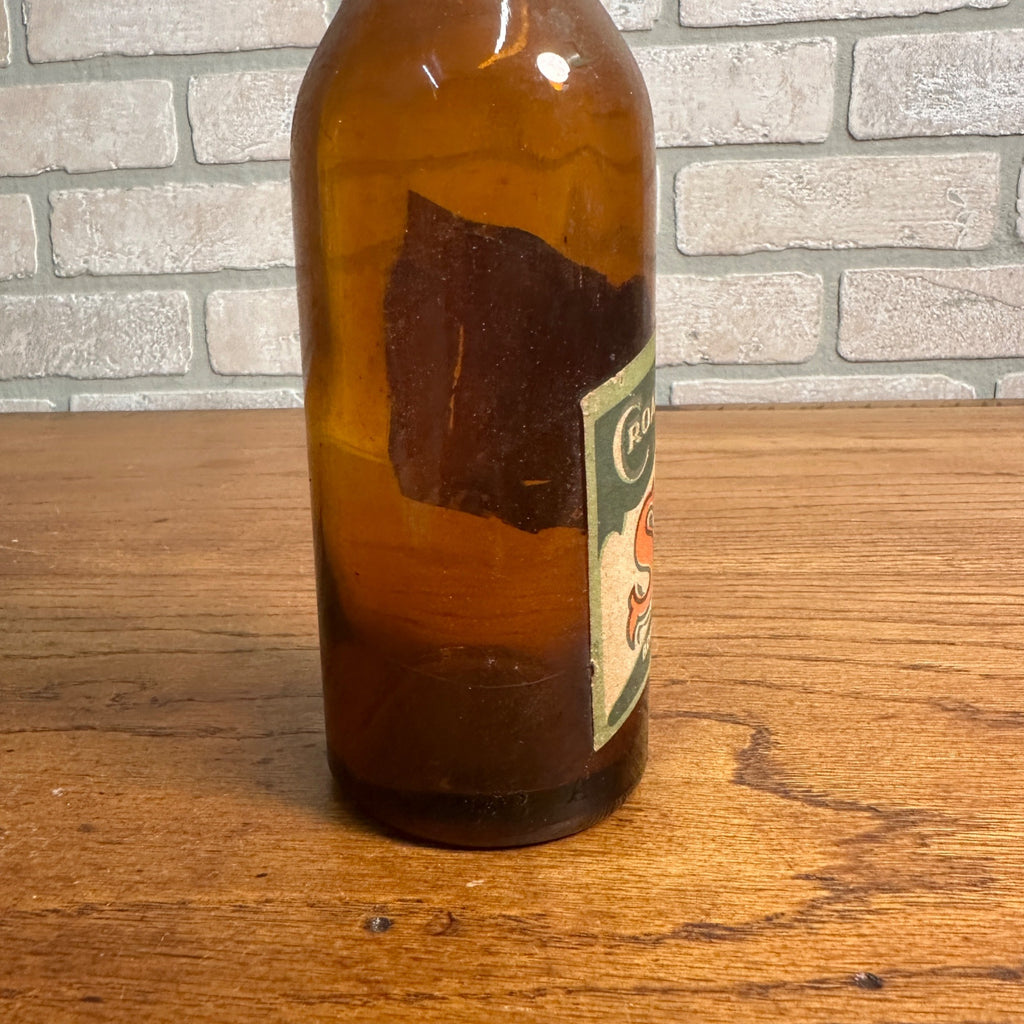 CROAK BREWING CO PRE-PRO PAPER LABEL SELECT BEER BOTTLE CROWN TOP JANESVILLE WIS