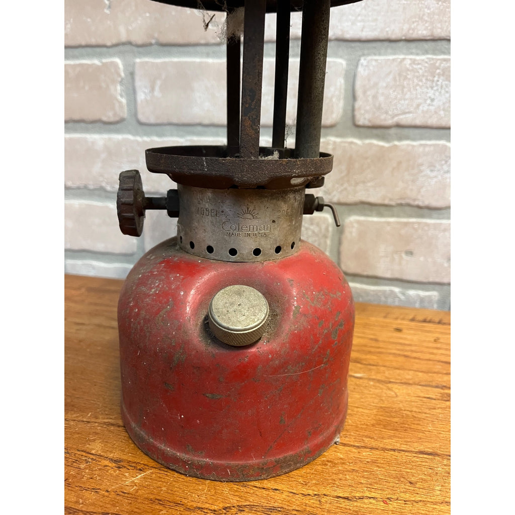 Coleman Red Lantern Camp Lantern Vintage Parts or Repair 200A