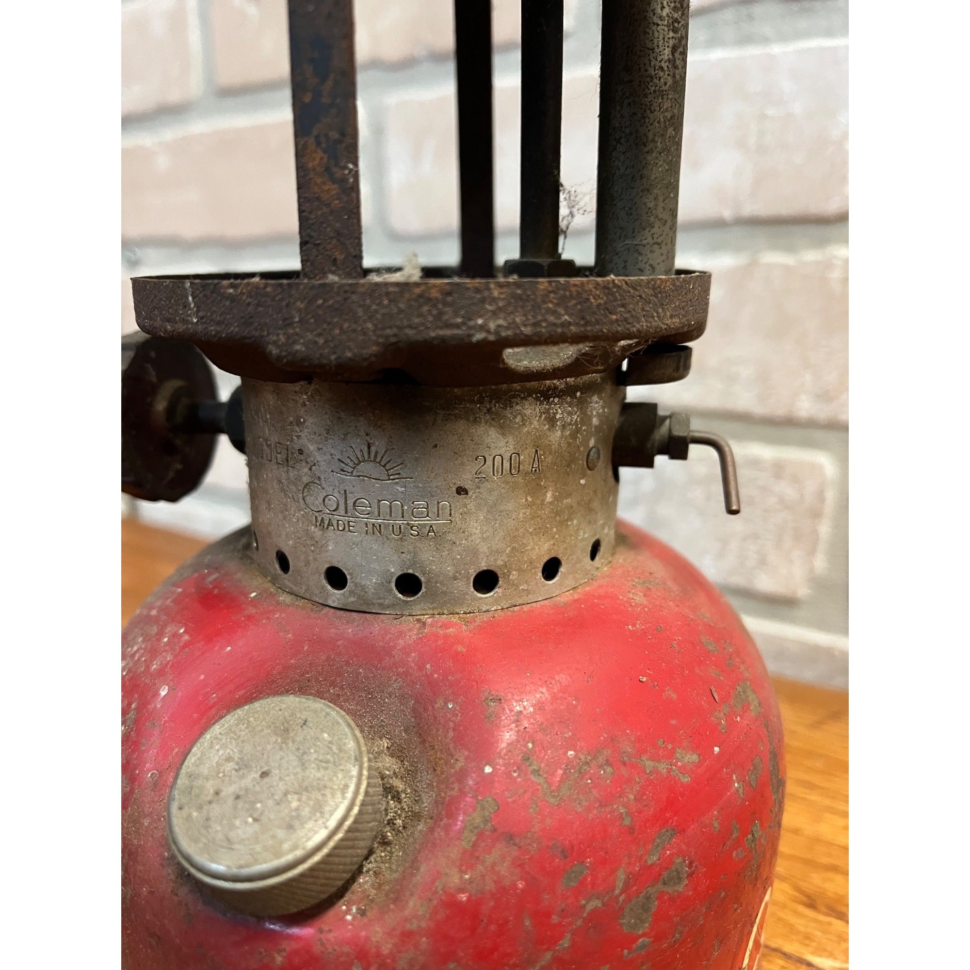 Coleman Red Lantern Camp Lantern Vintage Parts or Repair 200A