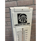 Vintage Lancaster Wisconsin State Bank Advertising Wall Metal Sign 14"