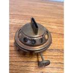 Scarce Antique Brass Bridgeport Burner Kerosene Oil Lamp Lantern Light Part 1891