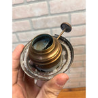 Scarce Antique Brass Bridgeport Burner Kerosene Oil Lamp Lantern Light Part 1891