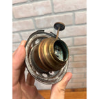 Scarce Antique Brass Bridgeport Burner Kerosene Oil Lamp Lantern Light Part 1891