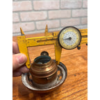 Scarce Antique Brass Bridgeport Burner Kerosene Oil Lamp Lantern Light Part 1891
