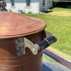Antique Copper Kettle Boiler Wash Tub w/ Copper Lid Beautiful