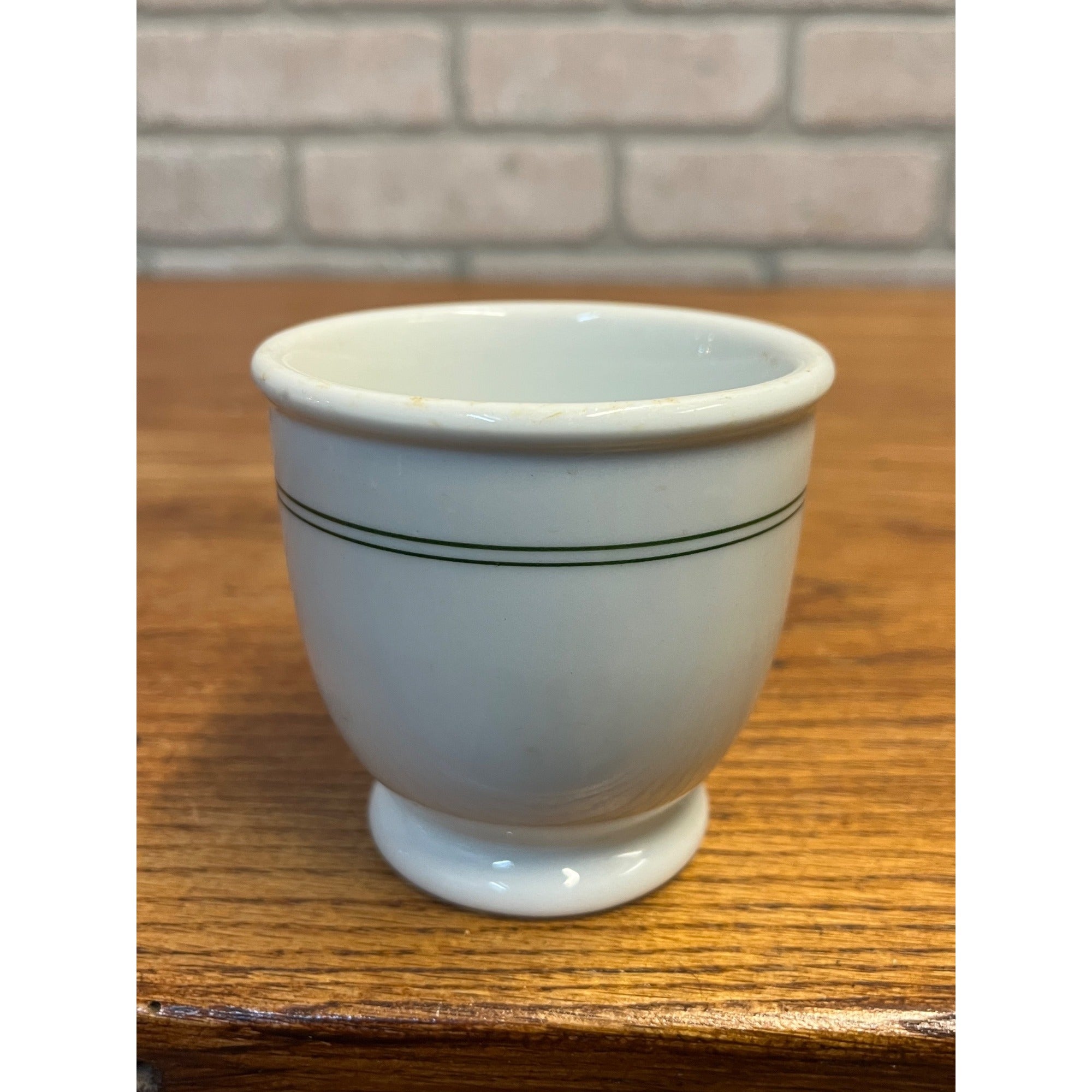 Shenango China Sugar Small Dish Bowl Double Green Band Restaurant Ware USA