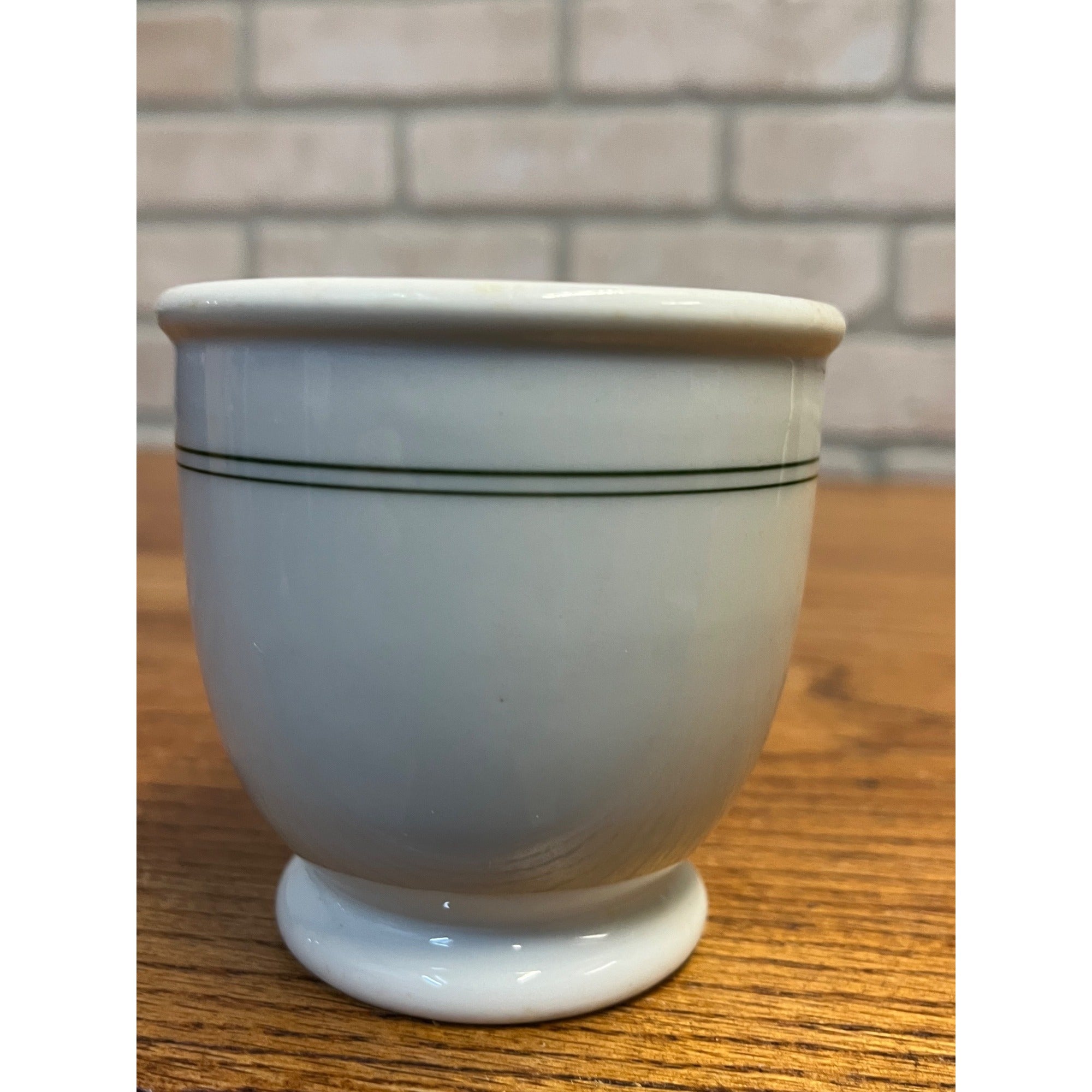 Shenango China Sugar Small Dish Bowl Double Green Band Restaurant Ware USA
