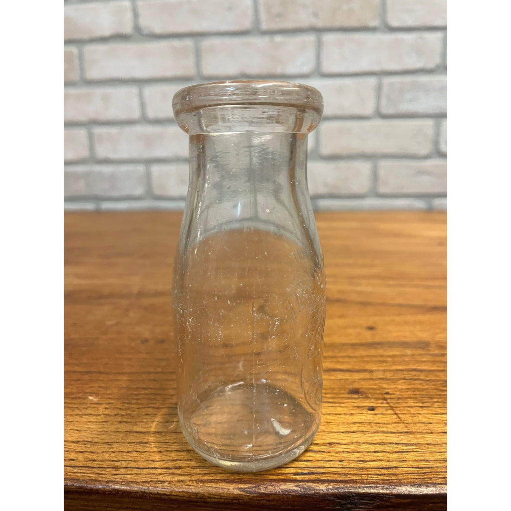 Vintage Schroeder Dairy West Bend Wis Half Pint Bottle WI Wisconsin