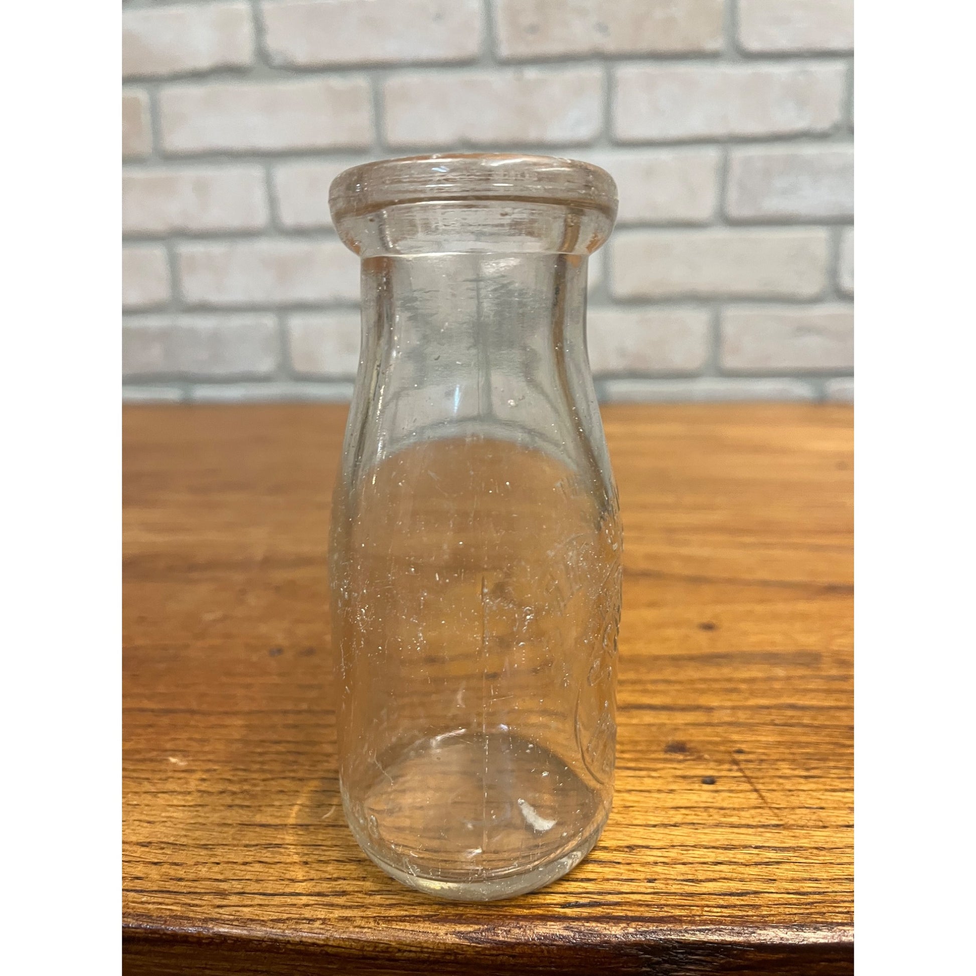 Vintage Schroeder Dairy West Bend Wis Half Pint Bottle WI Wisconsin