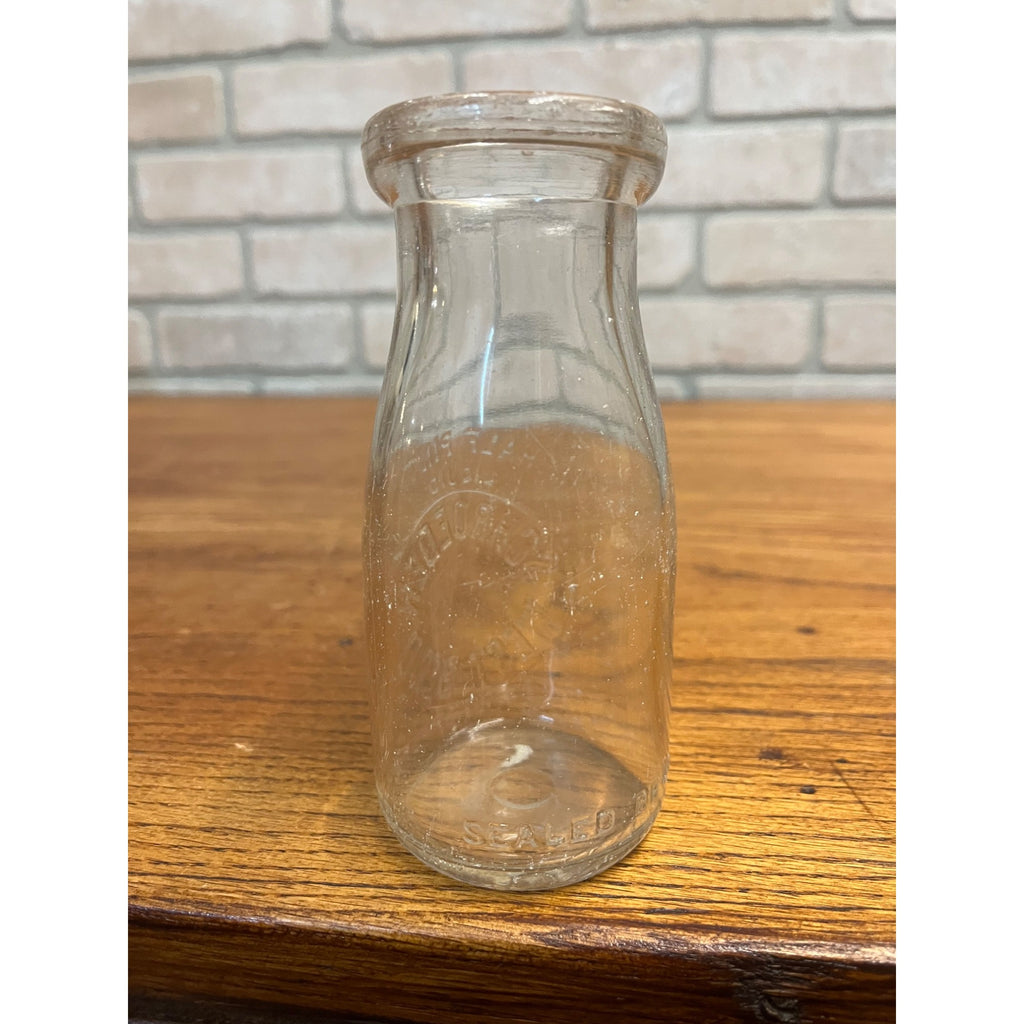 Vintage Schroeder Dairy West Bend Wis Half Pint Bottle WI Wisconsin