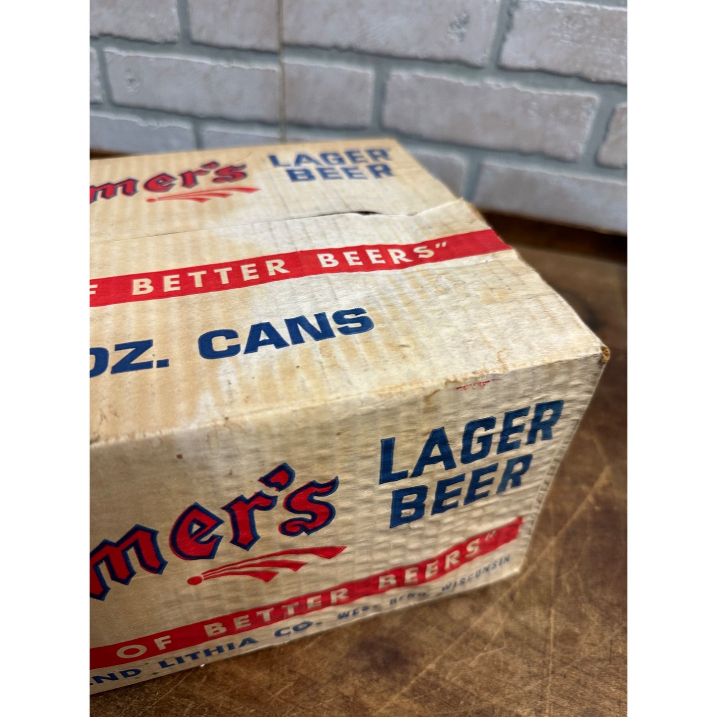 Vintage West Bend Old Timer's Lager Beer 12oz Pack of Cans FULL Lithia