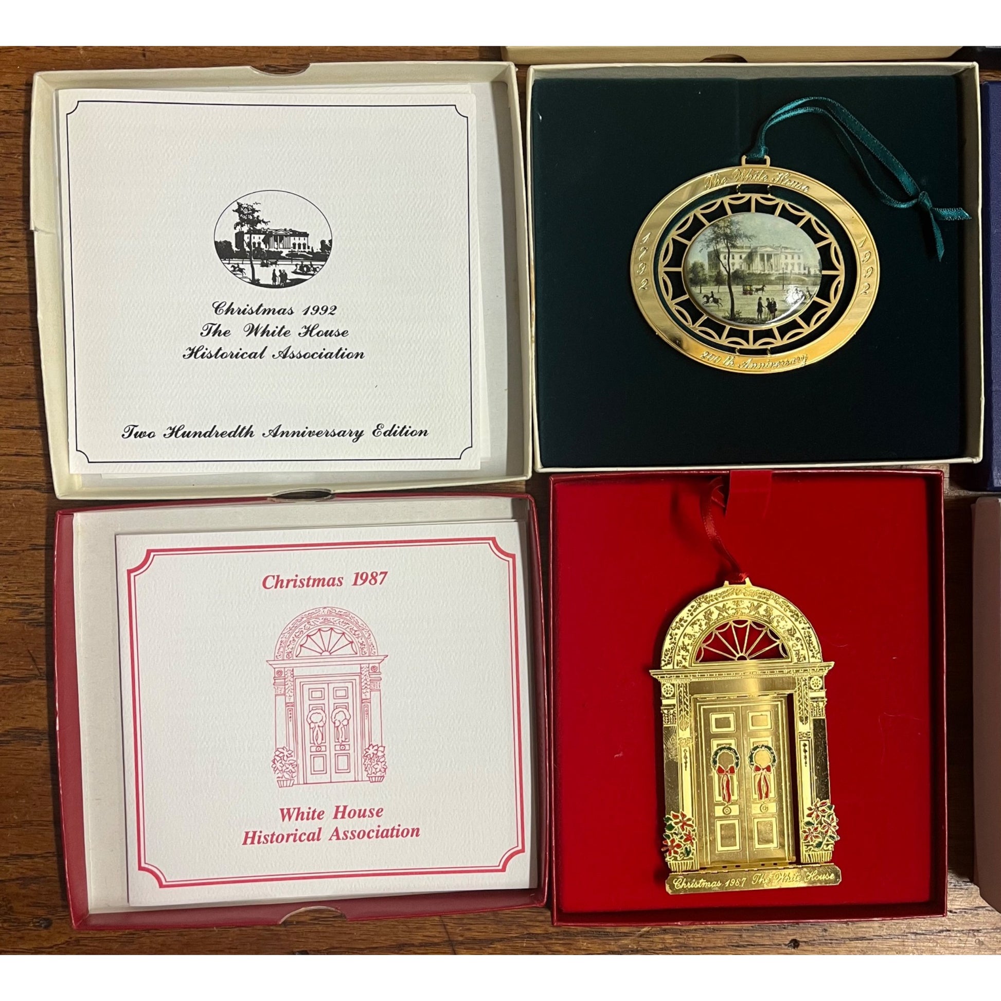 Vintage Lot (18) The White House Historical Association Ornaments