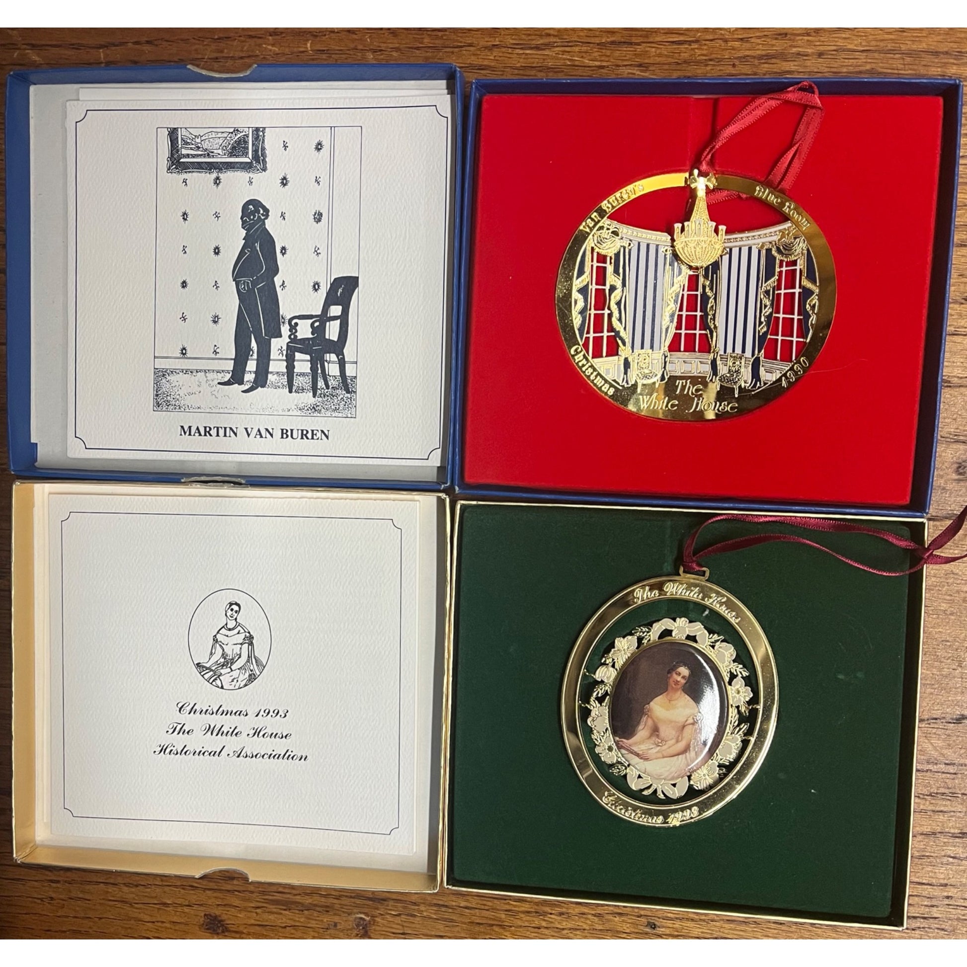 Vintage Lot (18) The White House Historical Association Ornaments