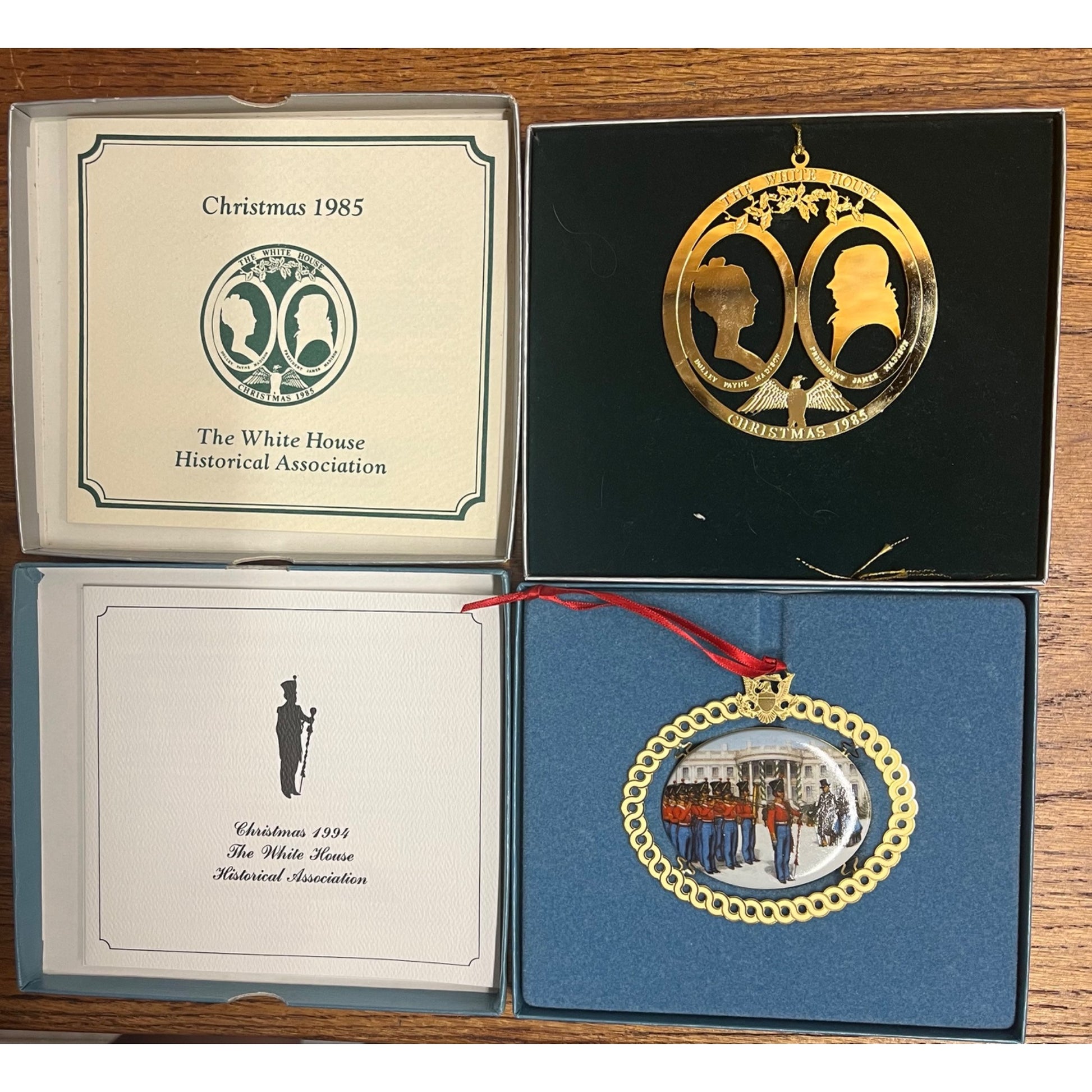 Vintage Lot (18) The White House Historical Association Ornaments